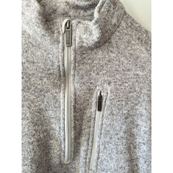 Woolrich Sweater Gray Mock Quarter Zip Pullover Outdoors Men Size M Casual - Picture 3 of 8